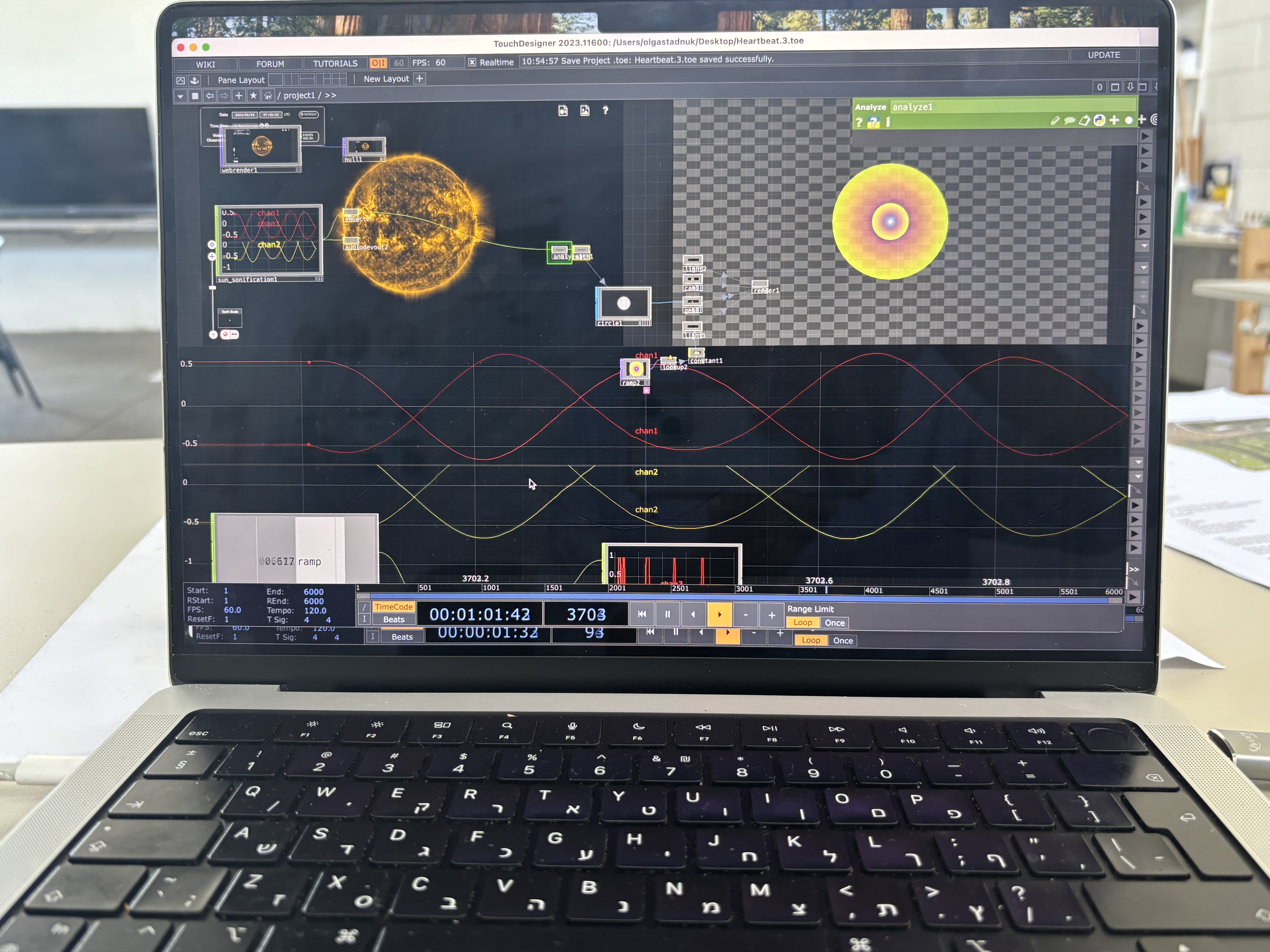 OSC TouchDesigner interface